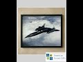 Lockheed SR-71 Blackbird Fighter Jet Military Wall Art 10x8 Unframed