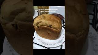 Made a cinnamon raisin bread in my Hamilton Beach bread machine. #breadmaker #breadmachine #bread