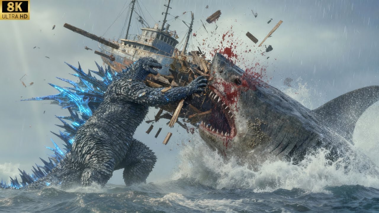 Megalodon vs. Godzilla: The Great Clash of the Ocean Giants