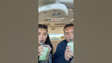 Dad’s first matcha!! #shoppinghaul #matcha #fatherdaughter