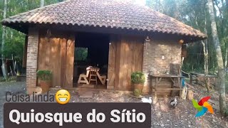 QUIOSQUE DO SÍTIO [80% material reutilizado/doado] o restante foi só na pechincha, ficou um 