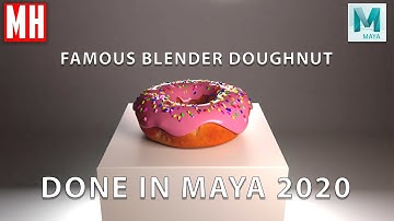 The famous Blender Doughnut done in Maya #2 of 5