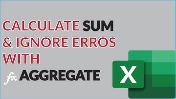 No More SUM Errors with the AGGREGATE Function in Excel #tutorial