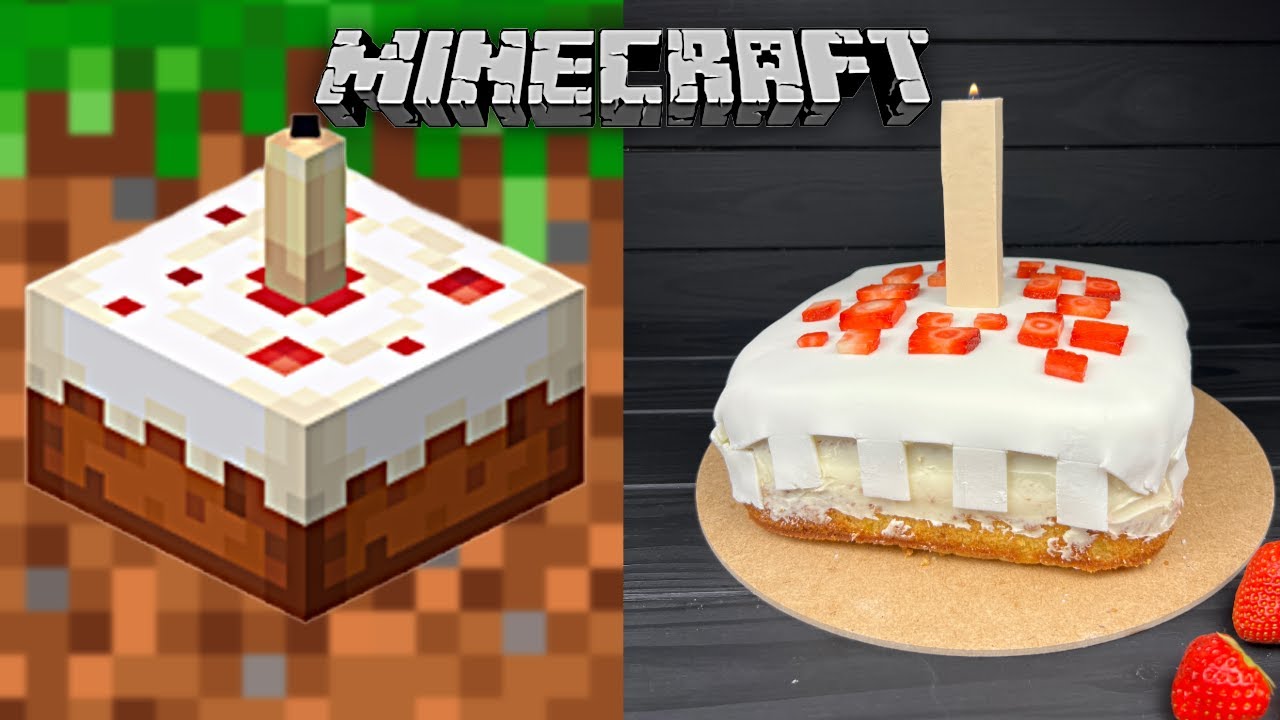 How to Make the Real-Life Minecraft Cake | 4K
