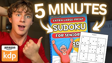 NEW AI tool creates KDP Sudoku Books in 5 minutes or less (Amazon KDP AI tutorial)