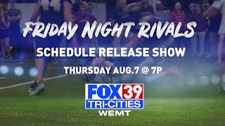 Tune in to our Friday Night Rivals reveal show on Thursday at 7 p.m. on Fox 39 WEMT!