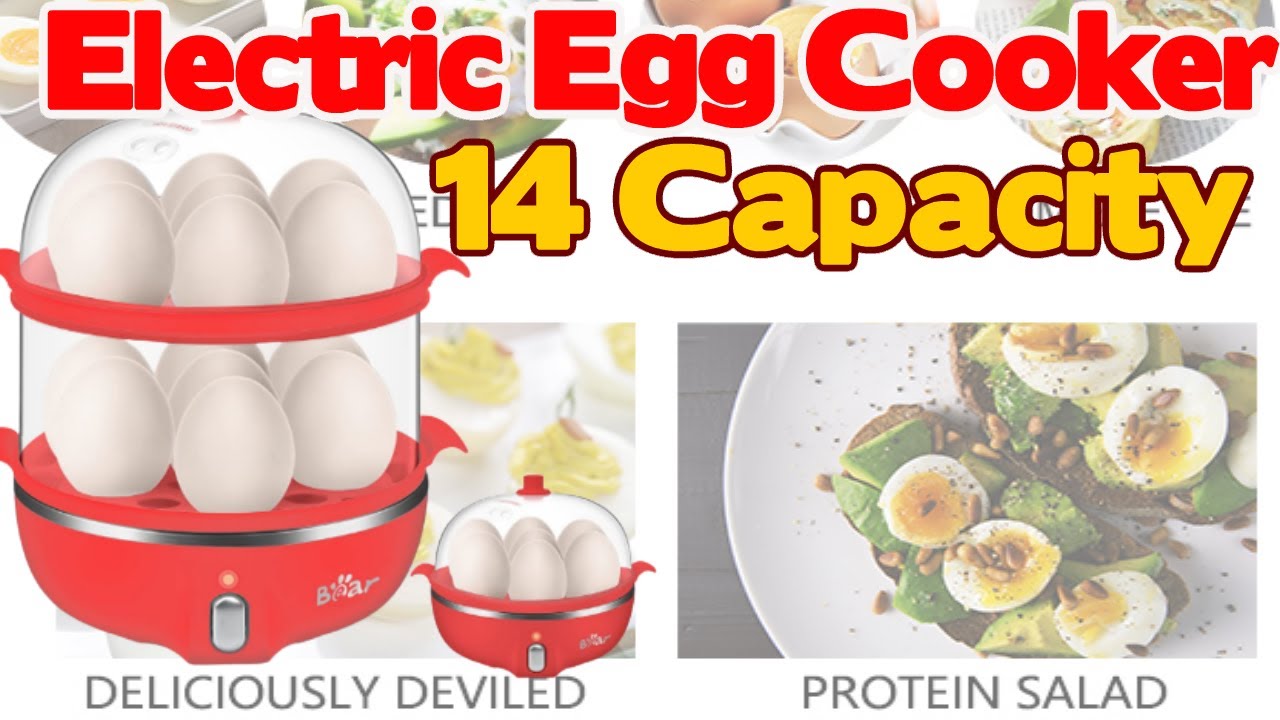 BELLA Double Tier Egg Cooker, Boiler, Rapid Maker & Poacher, Meal Prep for  Week, Family Sized Meals: Up To 12 Large Boiled Eggs, Dishwasher Safe