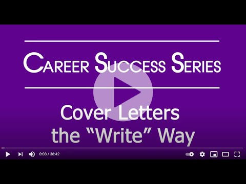 Career Success: Cover Letters - the 