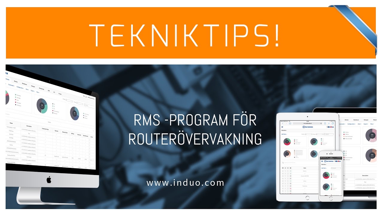 Teltonika RMS -program för routerövervakning - YouTube