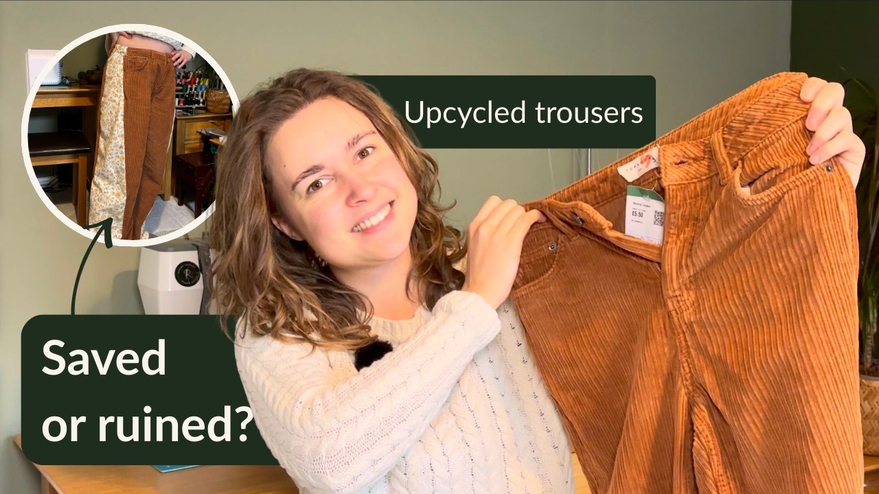 I Tried to Save These Trousers Instead of Replacing Them - Almost a Disaster 😬 | Clothing Alteration
