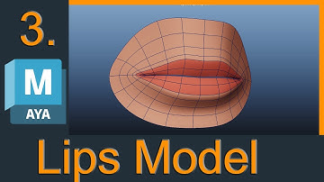 Modeling lip in MAYA video 3