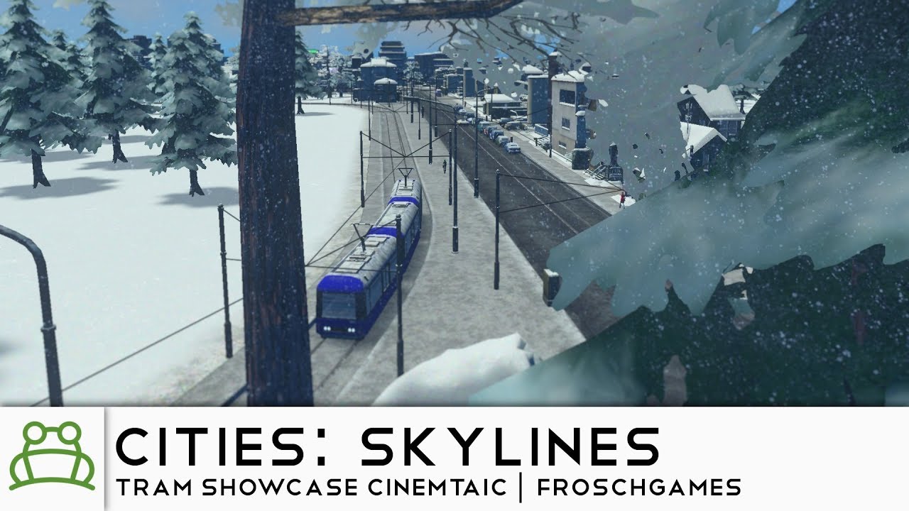 Tram Showcase | Cities: Skylines Snowfall | FroschGames