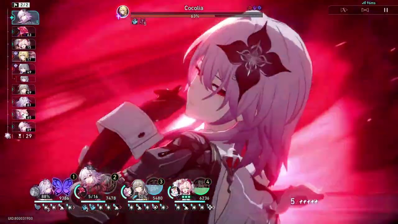 Castorice 0 cycle Cocolia and Bronya 5 costs NLE [MOC 3.8 - 4.0]