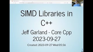Jeff Garland :: SIMD Libraries in C++