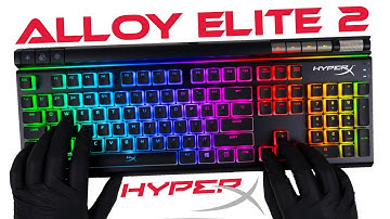 HyperX Alloy Elite 2 Mechanical Gaming Keyboard Linear (Red) Unboxing + Gameplay - ASMR