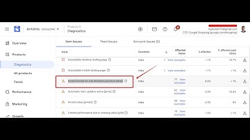 How to Fix Invalid format for sub-attributes [product detail], Fix Google Merchant Center Suspension