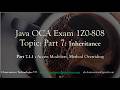 7.1.1 Access Modifiers &amp; Method Overriding Rules | Java OCA 1Z0-808