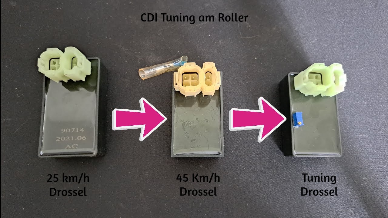 4 Takt Cdi In 2 Takt Roller Tuning am Roller + CDI Erklärung - YouTube