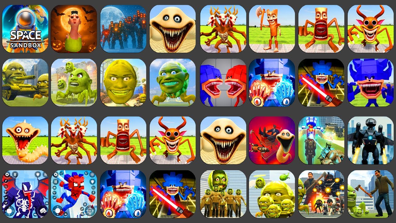 New Update All Monster Shooter Nextbots: Sandbox Mod VS Lin Gang Melon MeMe,...