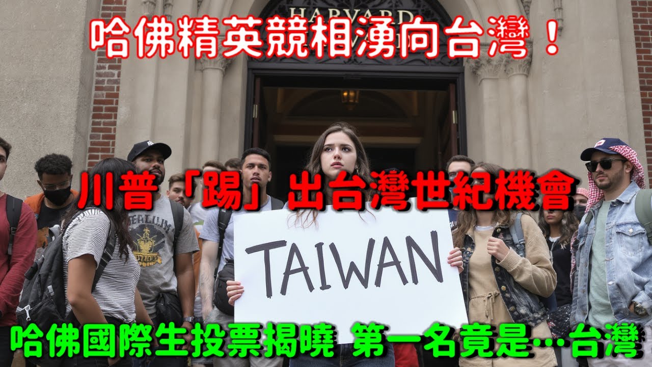 哈佛精英「逃離」美國，競相湧向台灣！川普「踢」出台灣世紀機會。台灣，為什麼是你？哈佛國際生投票揭曉：第一名竟是⋯⋯台灣？！