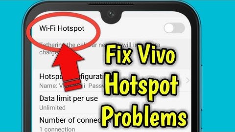 Vivo Mobile | Hotspot Not Working And Connecting Problem How To Fix This Issue Permanently