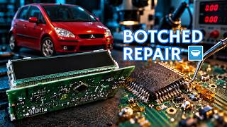 Fixing a Dead Mitsubishi Colt Dashboard Screen on the Bench