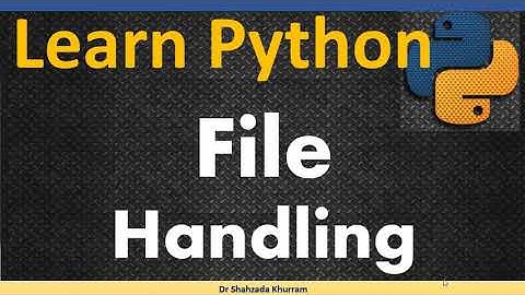 File Handling | Modes | Open | Read | Write | create | delete | files | function | Learn Python