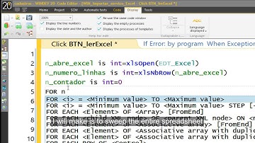 WinDev Excel Ler e Gravar Tabela Banco