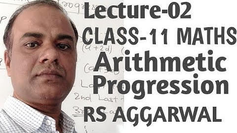 CLASS-11//Arithmetic progression//Introduction #RS Aggarwal