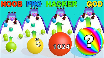 NOOB vs PRO vs HACKER vs GOD in Match Balls 2048