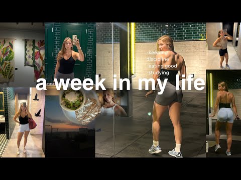 weekly vlog | food, study & gym