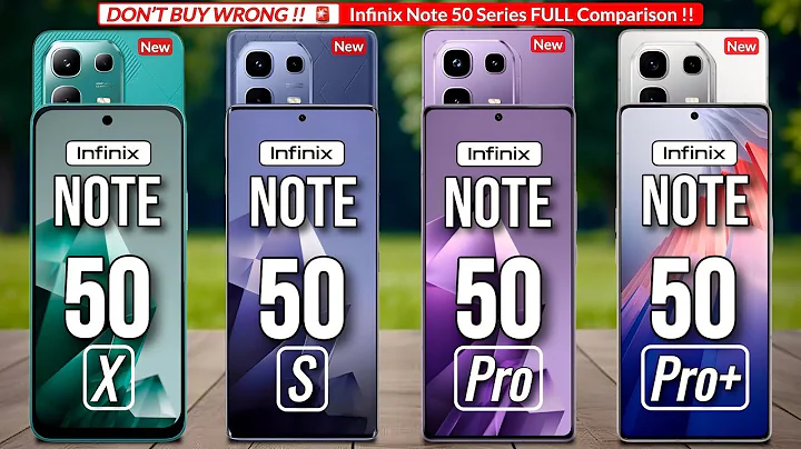 Infinix Note 50 Pro+ Vs Infinix Note 50 Pro Vs Infinix Note 50s Vs Infinix Note 50x | Comparison