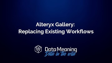 Replacing Existing Workflows in Alteryx Gallery