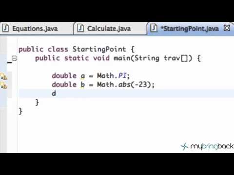 Learn Java Tutorial 1 16  Java Math Class Functions & Methods