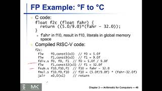 Lecture 9 (EECS2021E) - Chapter 3 (Part III) - Floating Point Examples