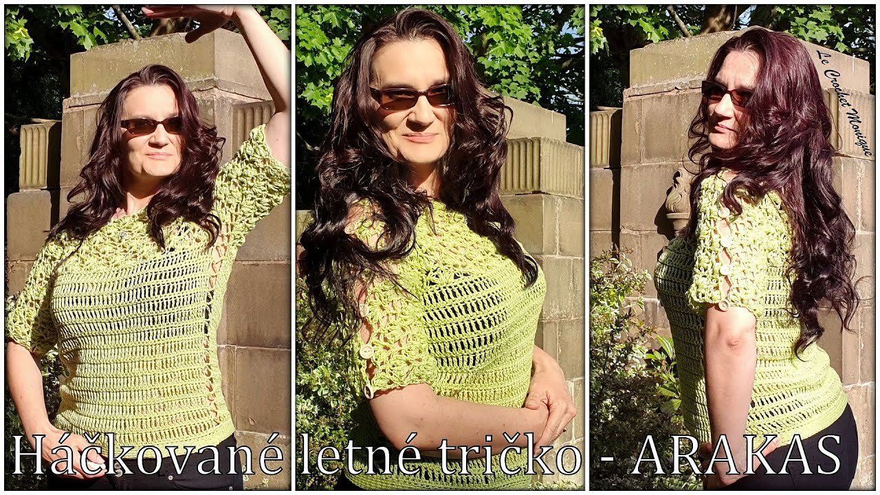 Háčkované letné tričko - ARAKAS/Crocheted Summer tee - ARAKAS (english  subtitles) - YouTube