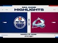 NHL Highlights Oilers Gegen Avalanche 10 März 2026