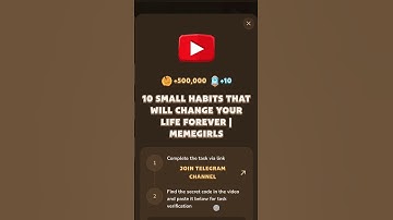 Memefi Code (10 small habits that will change your life forever)  #memefi