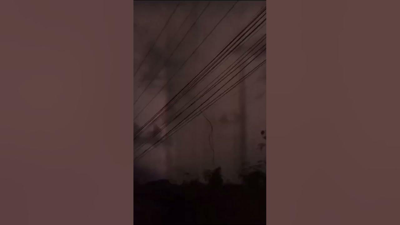 SHAZAM! Insane Lightning Strike with Perfect Timing ⚡️ #lightning #weather