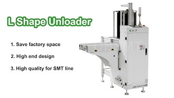 Automatic PCB Handling Machine L Shape Magazine Unloader for SMT Assembly Line