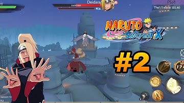 Gaara Vs Deidara | Naruto SlugfestX | Part 2 | Best Naruto Mobile Game