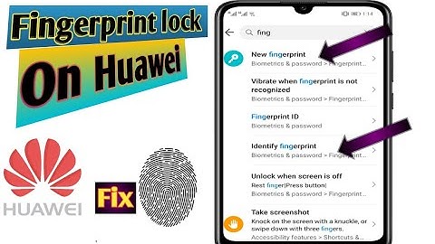 Huawei fingerprint option missing | How do you set up fingerprint on Huawei | how to add fingerprint