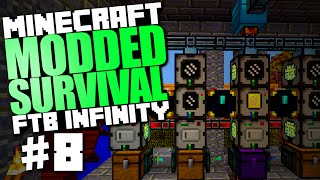 Minecraft Modded Survival #8 "3x Ore Processing, Silk Touch, Ender IO Enchanter" FTB Infinity screenshot 2