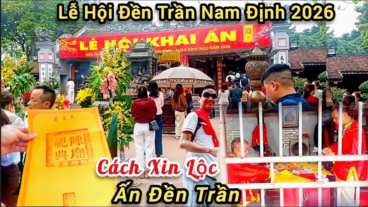 Cách xin Lộc Ấn đền Trần lễ hội đền trần nam định 2026 | Duy Linh
