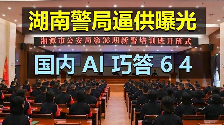 湖南公安局刑訊逼供畫面流出 ┃ 國內AI對64的回答實在巧妙，誰都沒得罪。 - 天天要聞