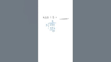 Long Division Worksheet: 450 ÷ 5 ✅💯 #mathshorts  #mathematics #longdivision #maths