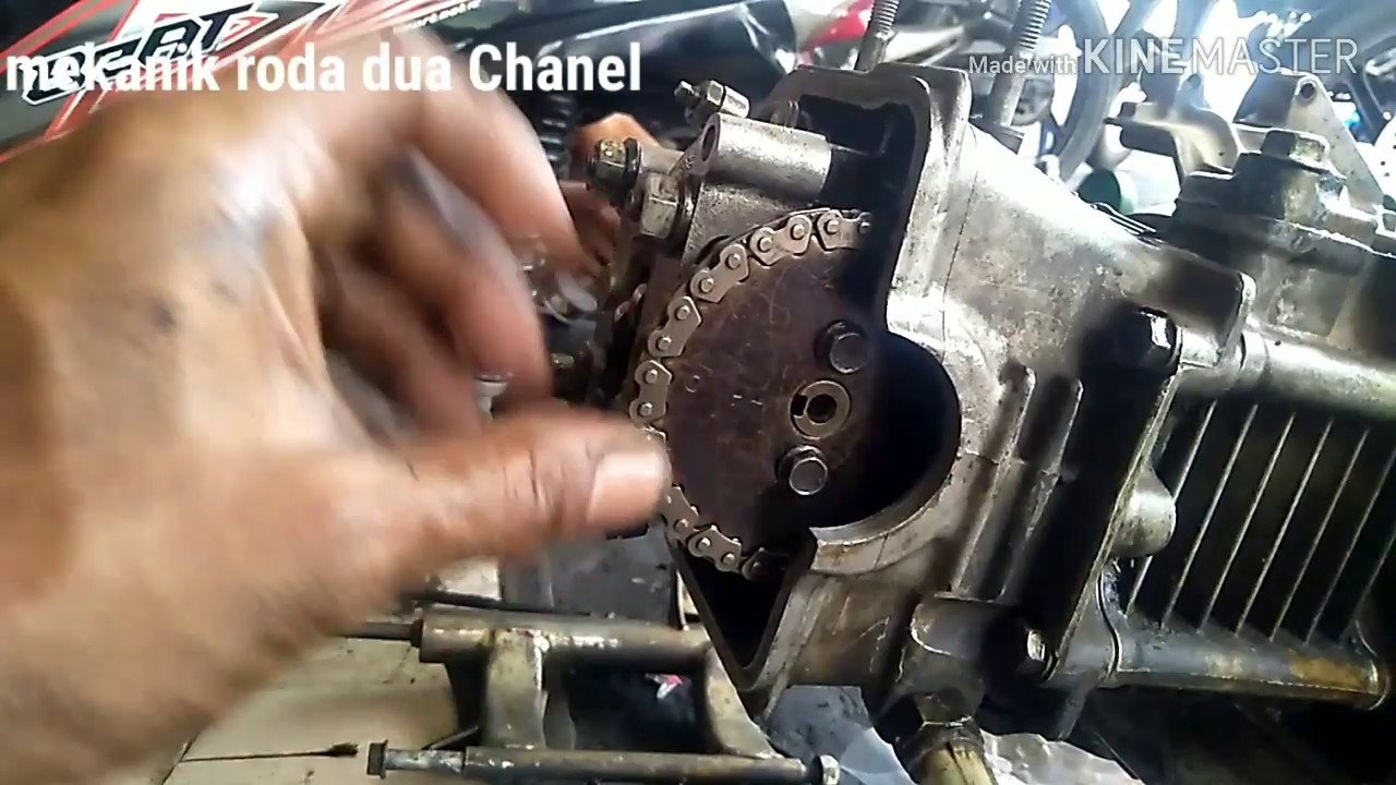 CARA pasang rantai keteng HONDA beat