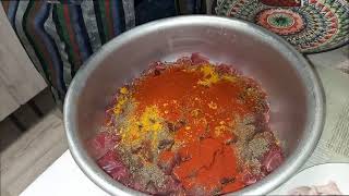 Казы (домашняя колбаса) из говядины с курдюком | qazi - homemade sausage