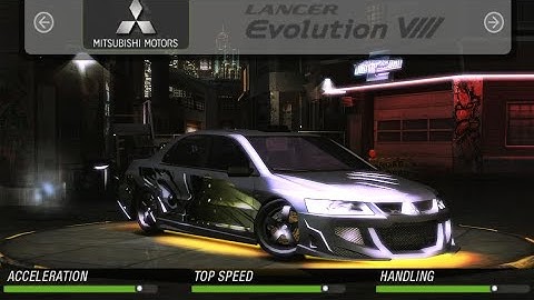 NFS Underground 2 - Mitsubishi Lancer EVO VIII | Customization & Gameplay