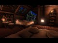 🌳Cosy Cabin with Rain &amp; Fireplace Sounds